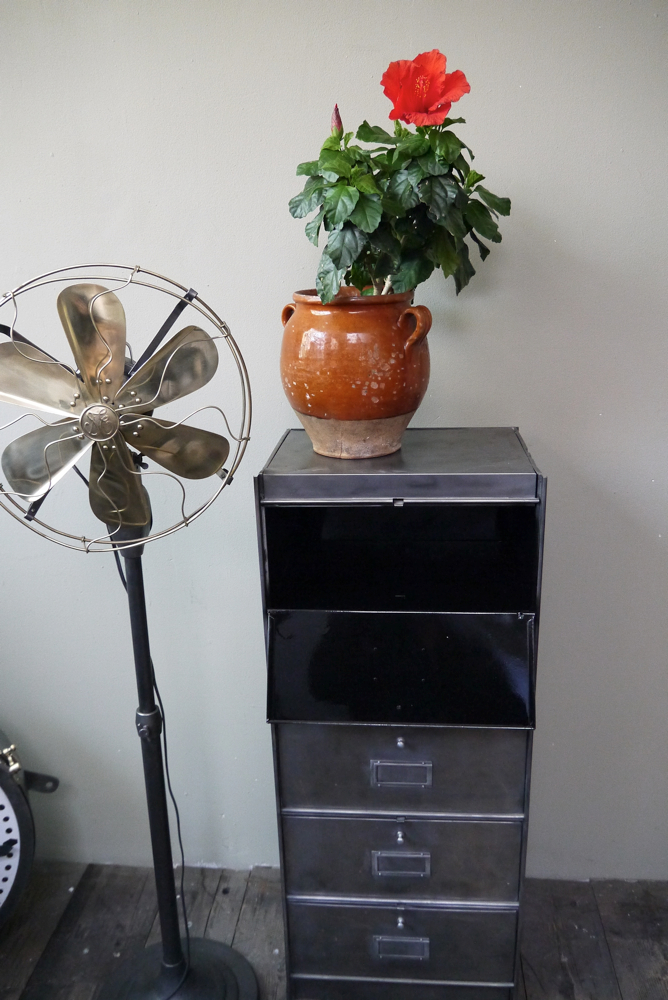 ancien meuble 5 casiers industriel a clapet Roneo 50/60 – Image 7