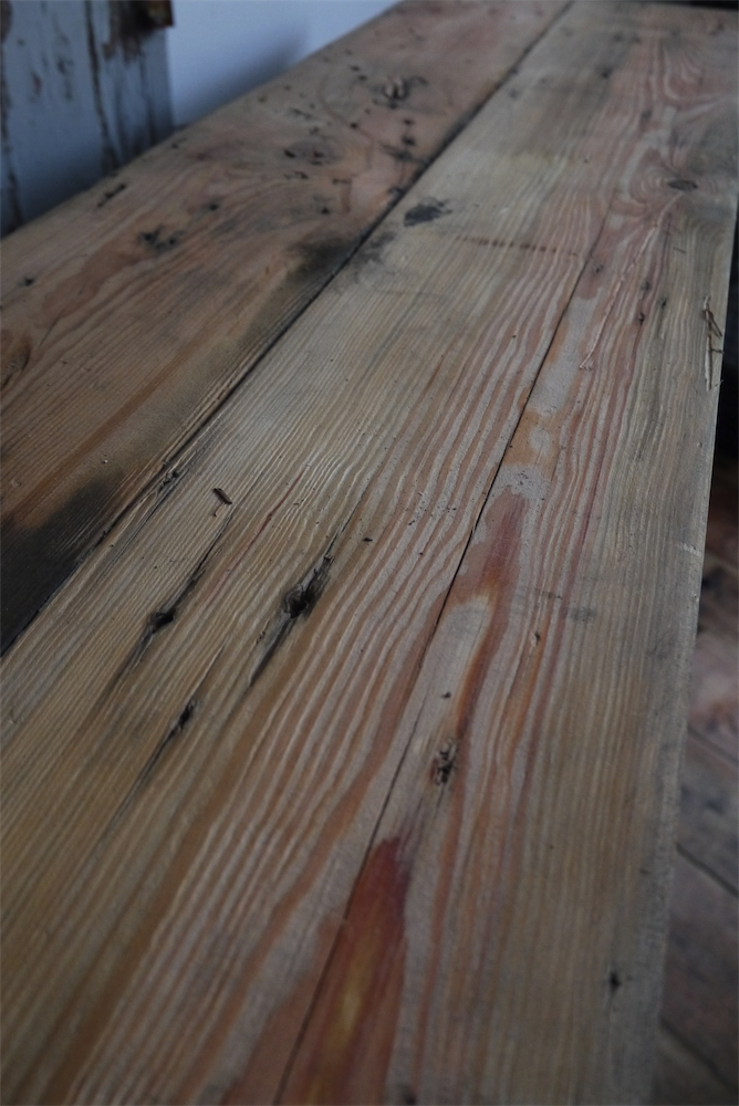 ancien grand meuble 15 casiers industriel strafor plateau pin massif – Image 6