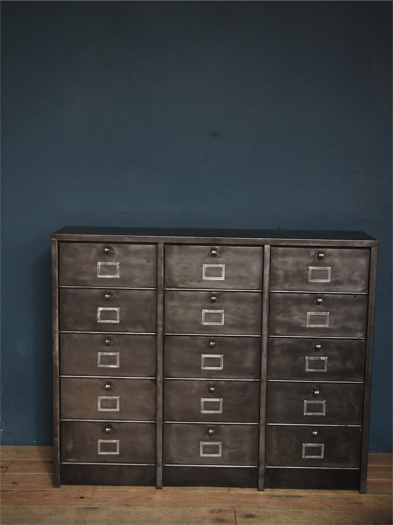 ancien grand meuble 15 casiers industriel strafor – Image 7