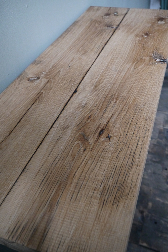 ancien meuble console 10 casiers industriel a clapet roneo 1950 plateau chene massif – Image 8