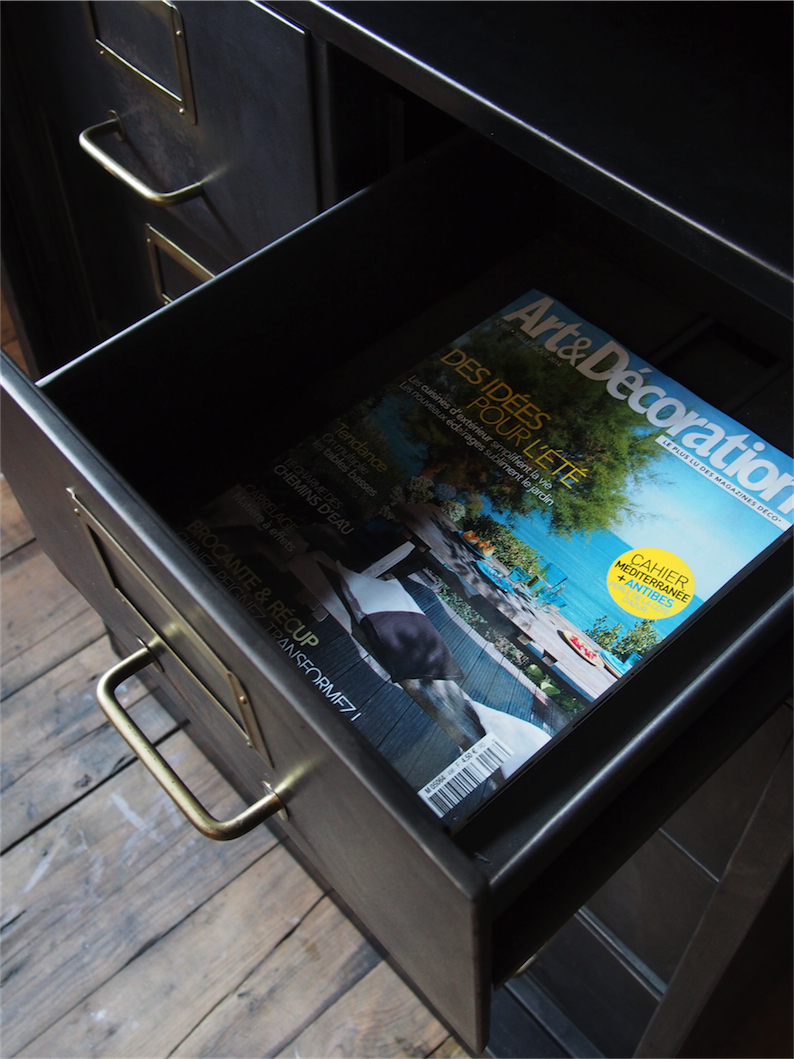 rare ancien meuble 8 tiroirs a rideau industriel roneo 1940 – Image 14