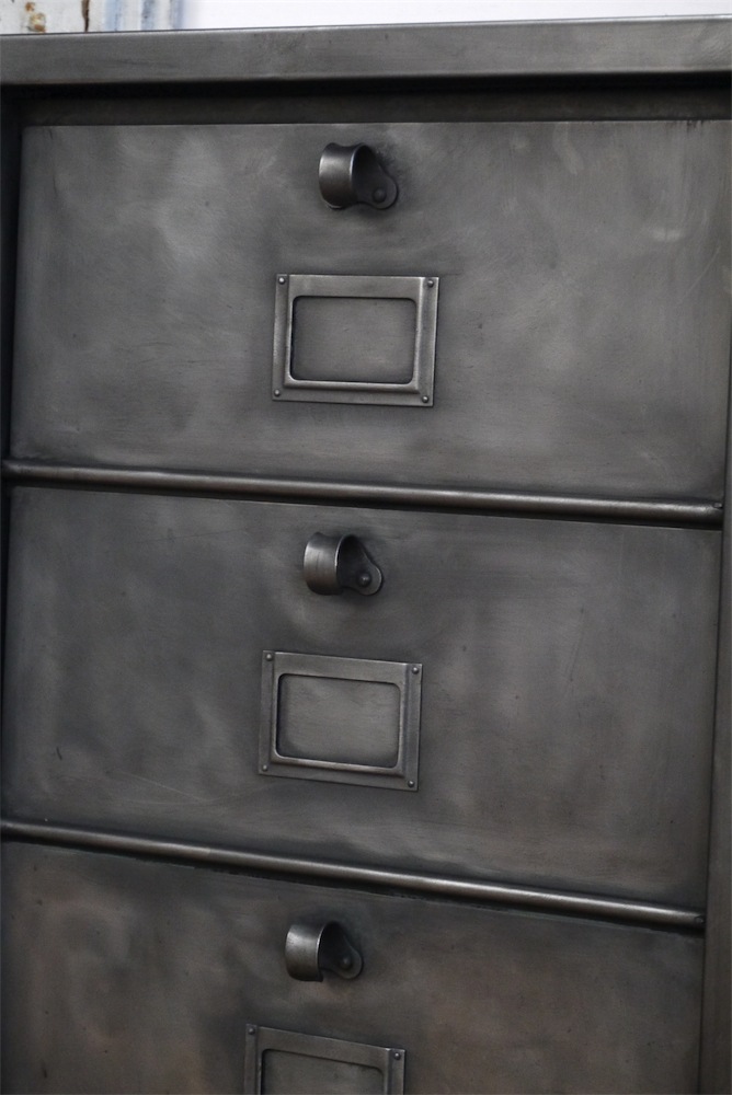 ancien grand meuble 10 casiers industriel strafor – Image 4