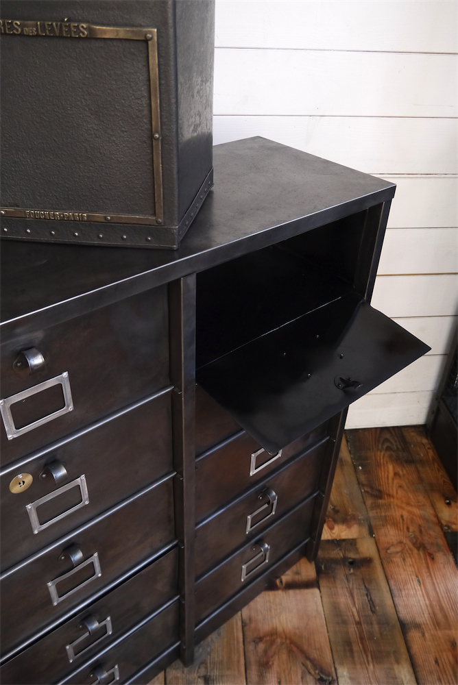ancien grand meuble 15 casiers industriel strafor – Image 12