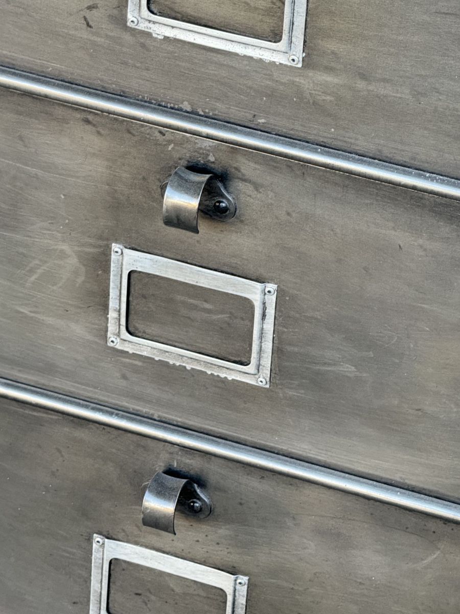 Antique strafor 1950 metal top 10 compartment industrial console unit (Copy) - Image 4