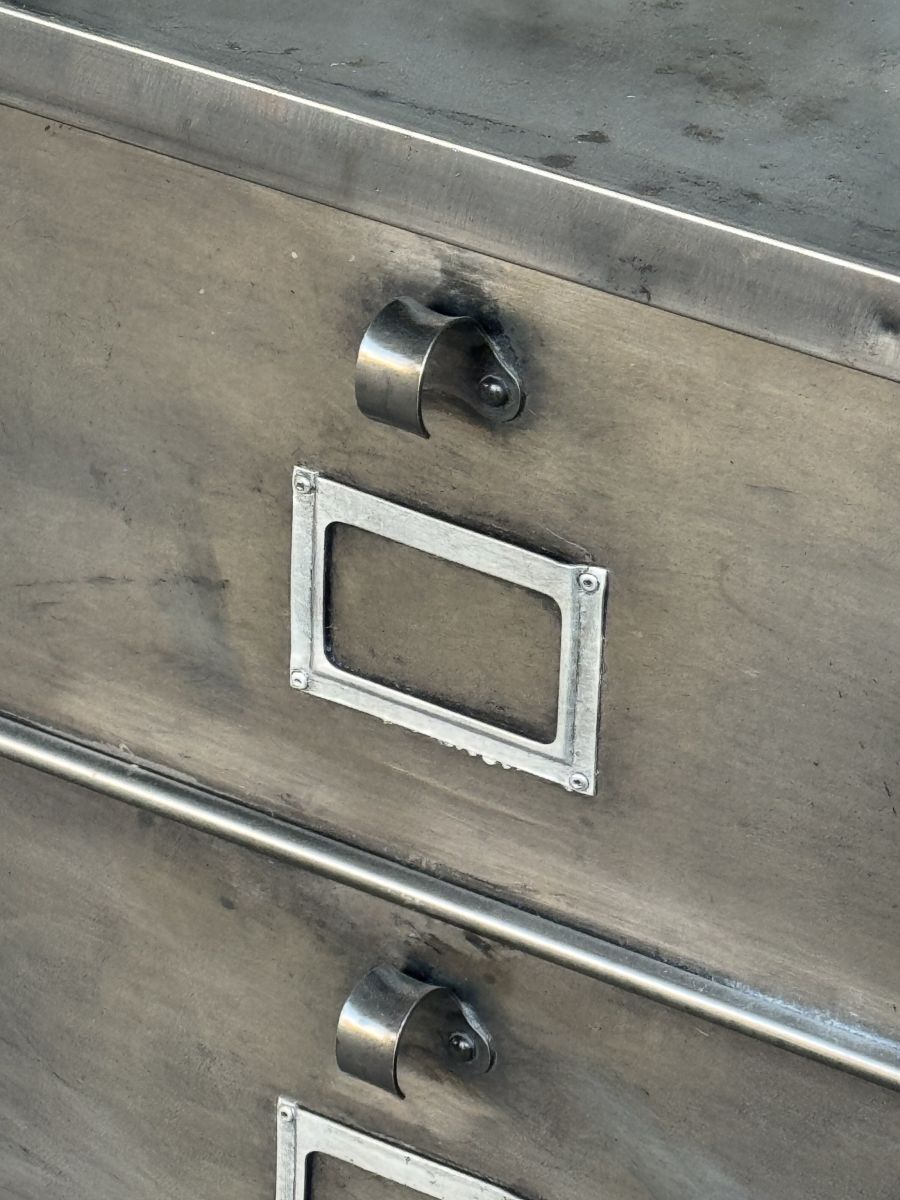 Antique strafor 1950 metal top 10 compartment industrial console unit (Copy) - Image 6