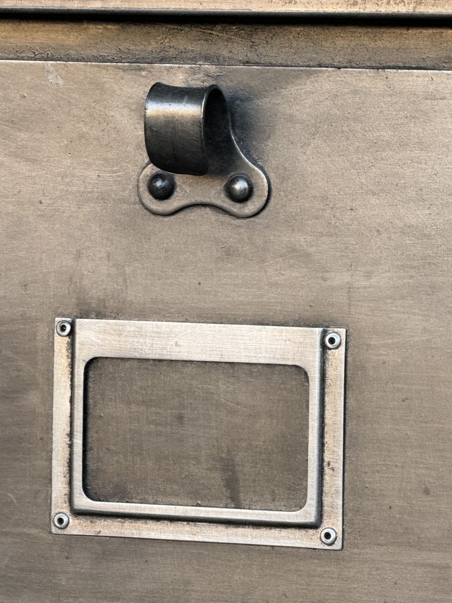 Antique strafor 1950 metal top 10 compartment industrial console unit (Copy) - Image 9