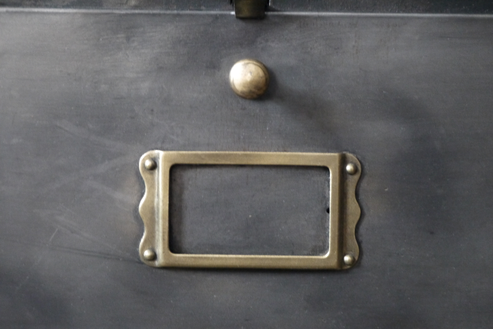 ancien meuble console 12 casiers industriel a clapet Roneo 1940 plateau metal – Image 12