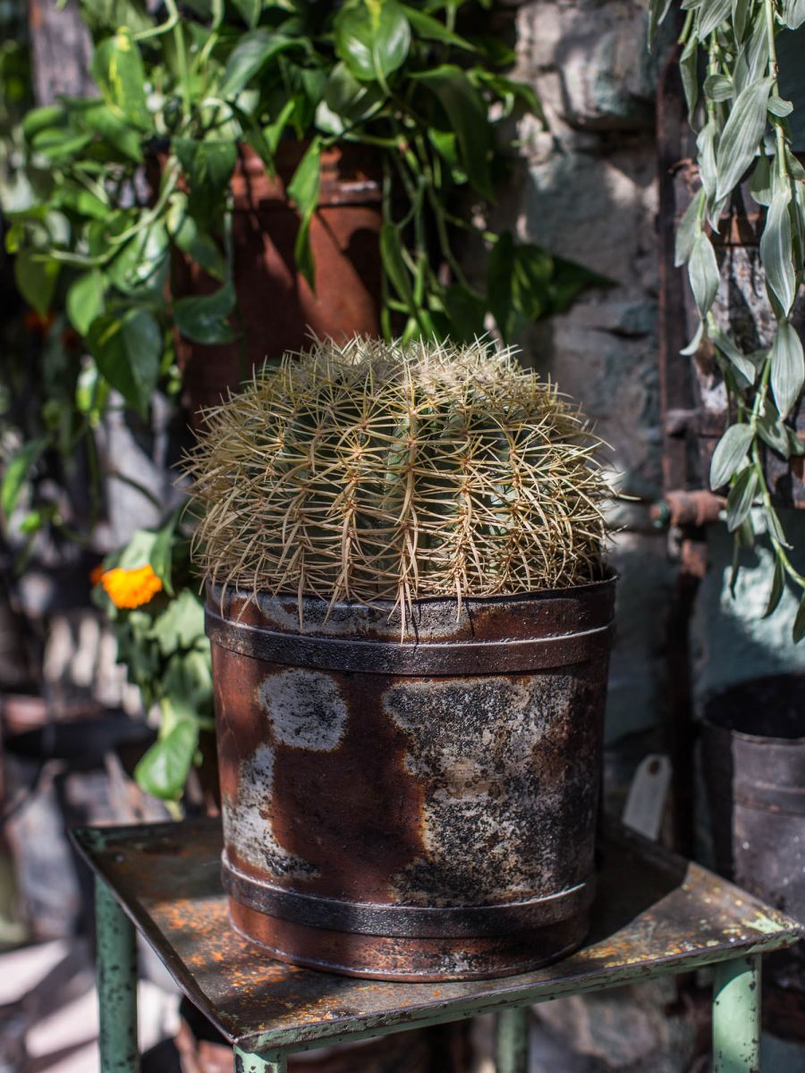 quinta rueda de taller industrial con pátina verde original - Image 15