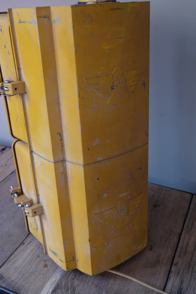 New York feu dont walk americain vintage USA jaune d'origine – Image 7