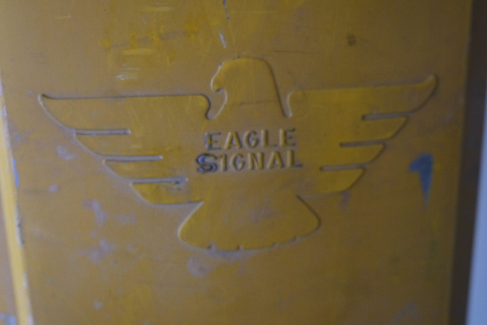 New York feu dont walk americain vintage USA jaune d'origine – Image 8