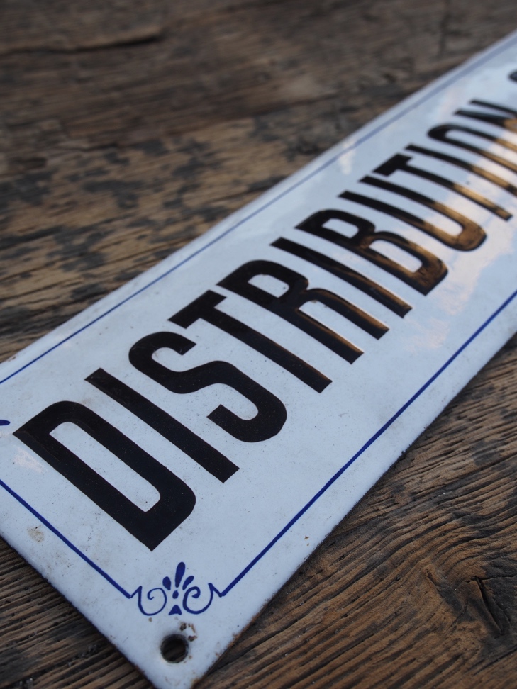 plaque emaillee d usine distribution secours – Image 3