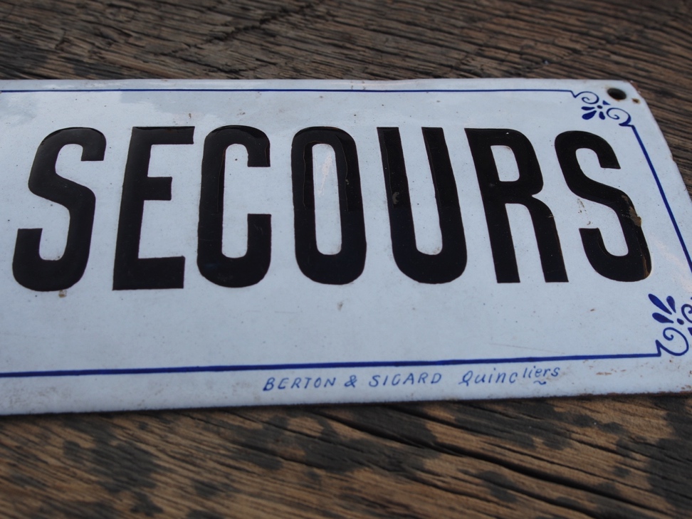 plaque emaillee d usine distribution secours – Image 7