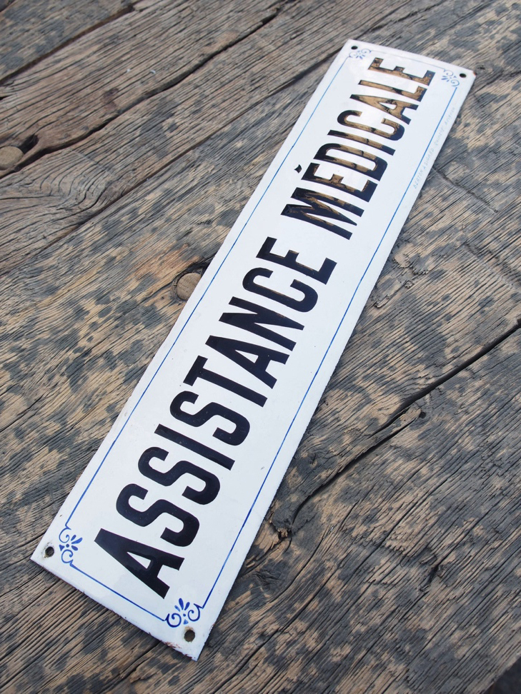 plaque emaillee d usine assistance medicale – Image 2