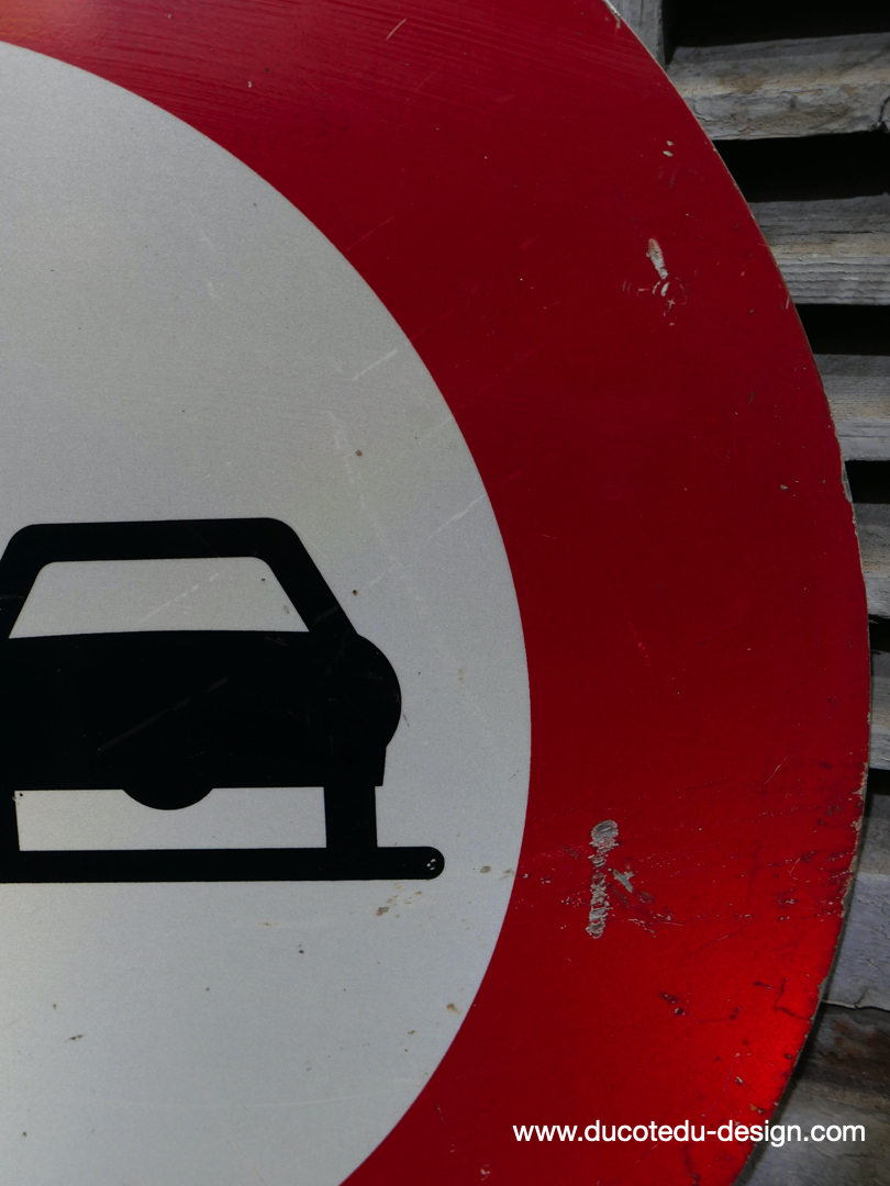ancien panneau de signalisation Suisse interdiction de depasser – Image 4