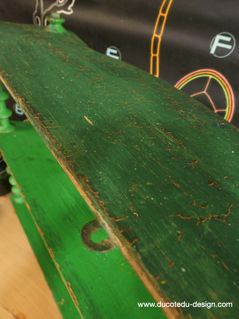 étagere bois patine verte – Image 11