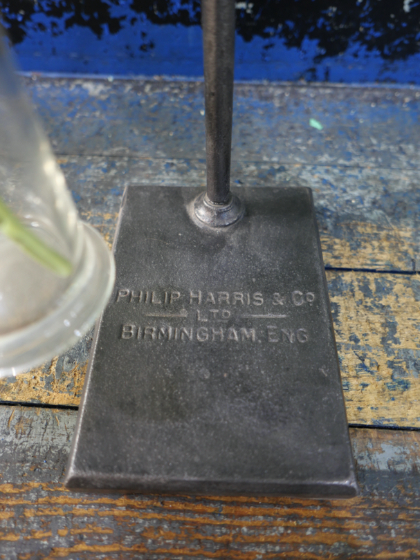 pied de laboratoire verrerie ancien tube triple vase – Image 12