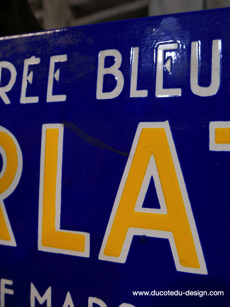 ancienne plaque emaillee publicitaire Arlatte chicorée bleu argent ref AR01 – Image 5