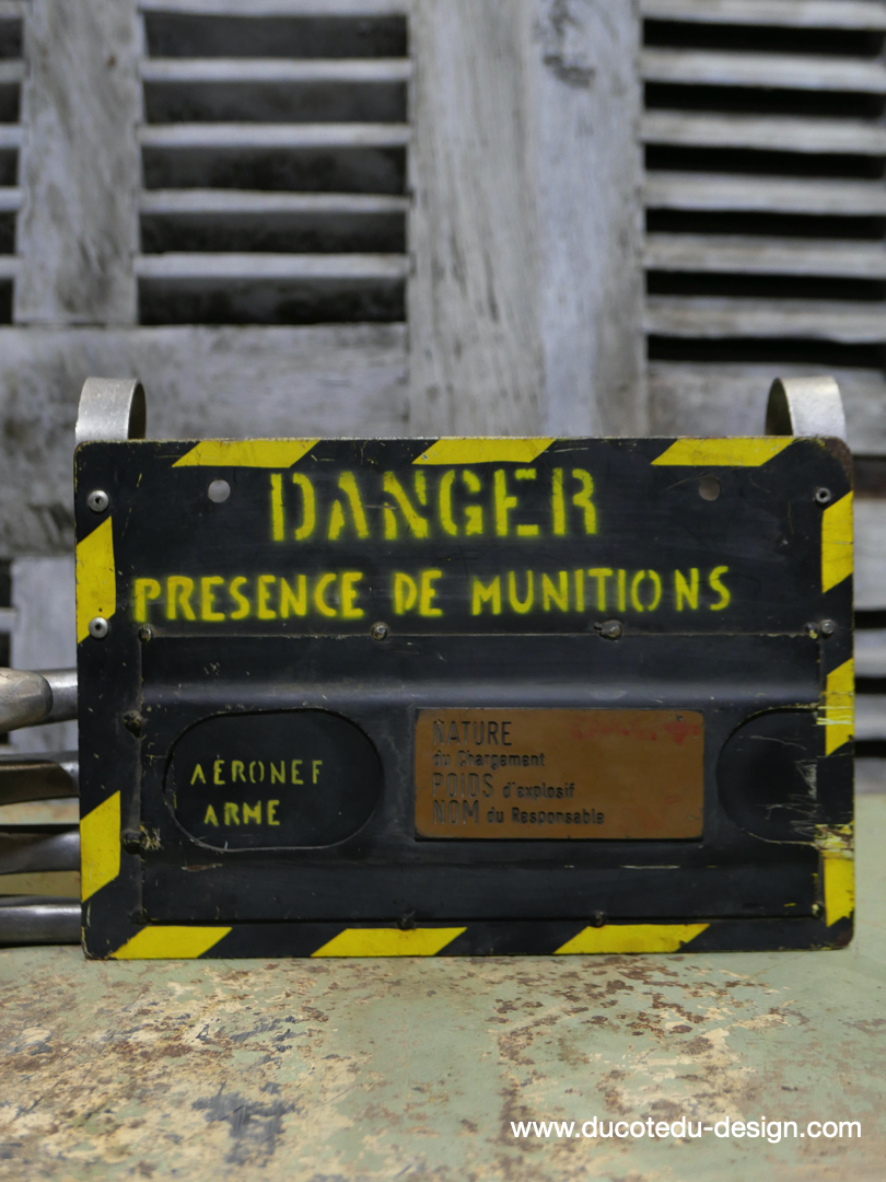 Plaque metal de chargement de munition / armement avion – Image 2