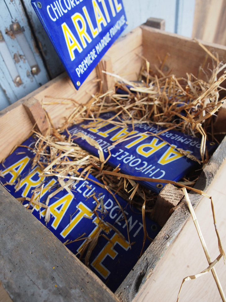 ancienne plaque emaillee publicitaire Arlatte chicorée – Image 6