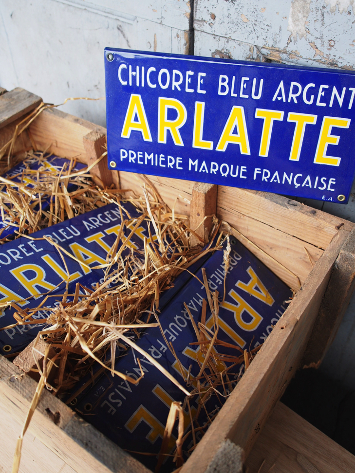 ancienne plaque emaillee publicitaire Arlatte chicorée – Image 7