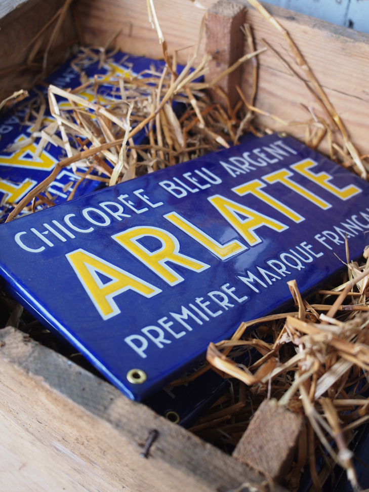 ancienne plaque emaillee publicitaire Arlatte chicorée – Image 14