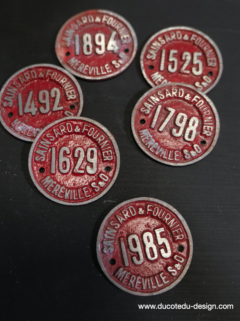 lot de 6 plaques d'une braserie de cidre sinsard fournier à Mereville lot 3 – Image 2