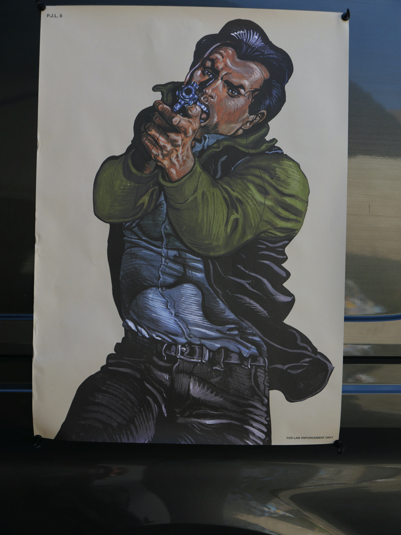 affiche poster cible silhouette gangster police – Image 2