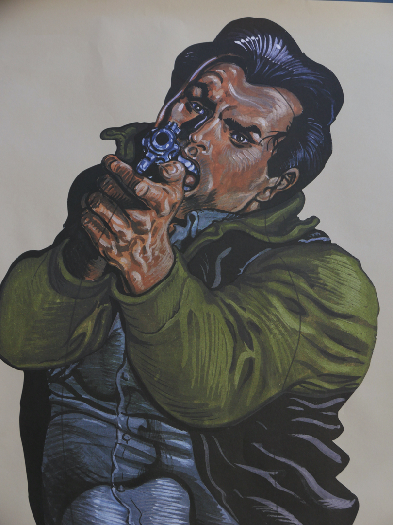 affiche poster cible silhouette gangster police – Image 3