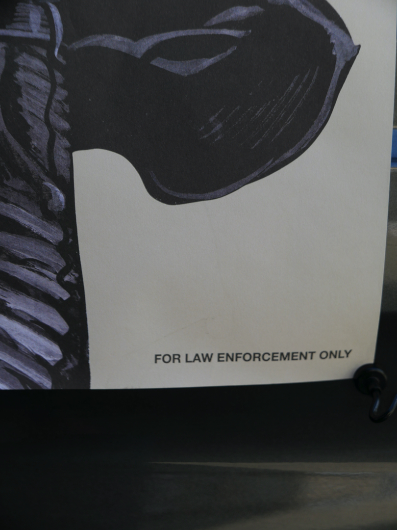 affiche poster cible silhouette gangster police – Image 5