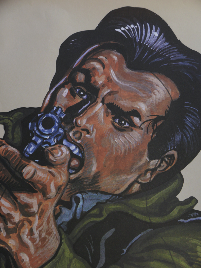 affiche poster cible silhouette gangster police – Image 7