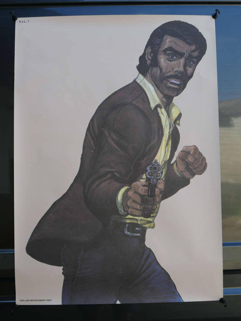 affiche poster cible silhouette gangster police – Image 2