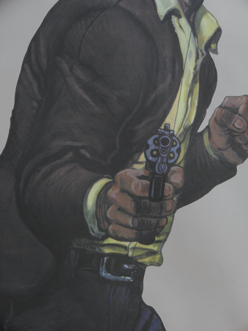 affiche poster cible silhouette gangster police – Image 4