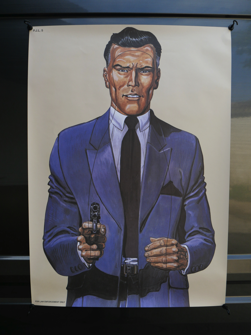 affiche poster cible silhouette gangster police – Image 2