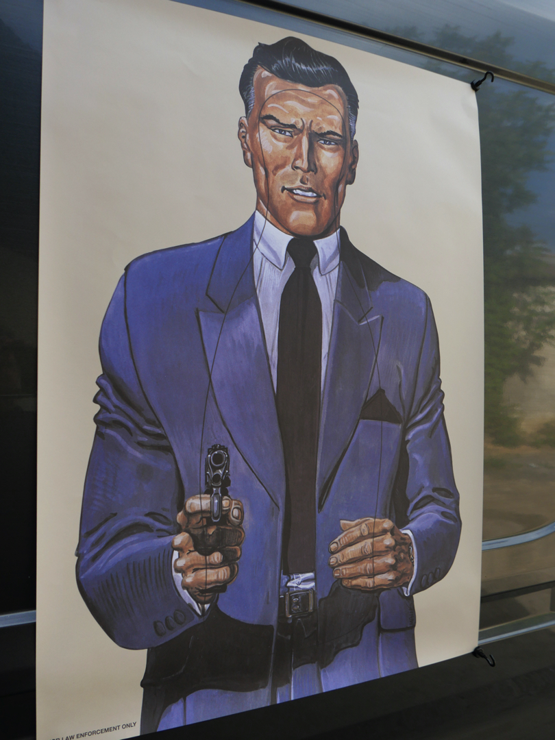 affiche poster cible silhouette gangster police – Image 3