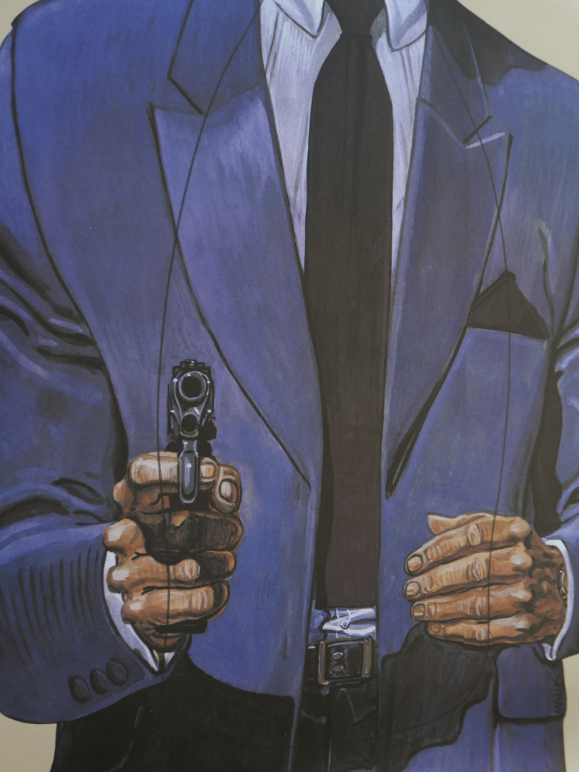 affiche poster cible silhouette gangster police – Image 6