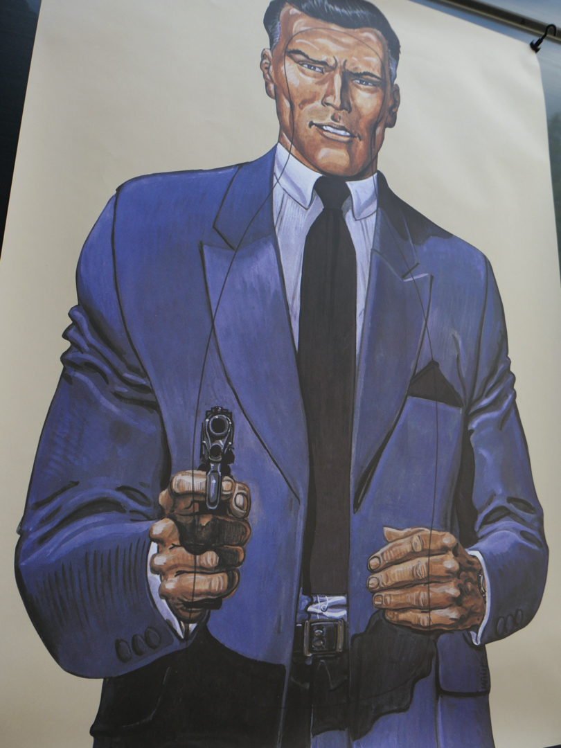 affiche poster cible silhouette gangster police – Image 8