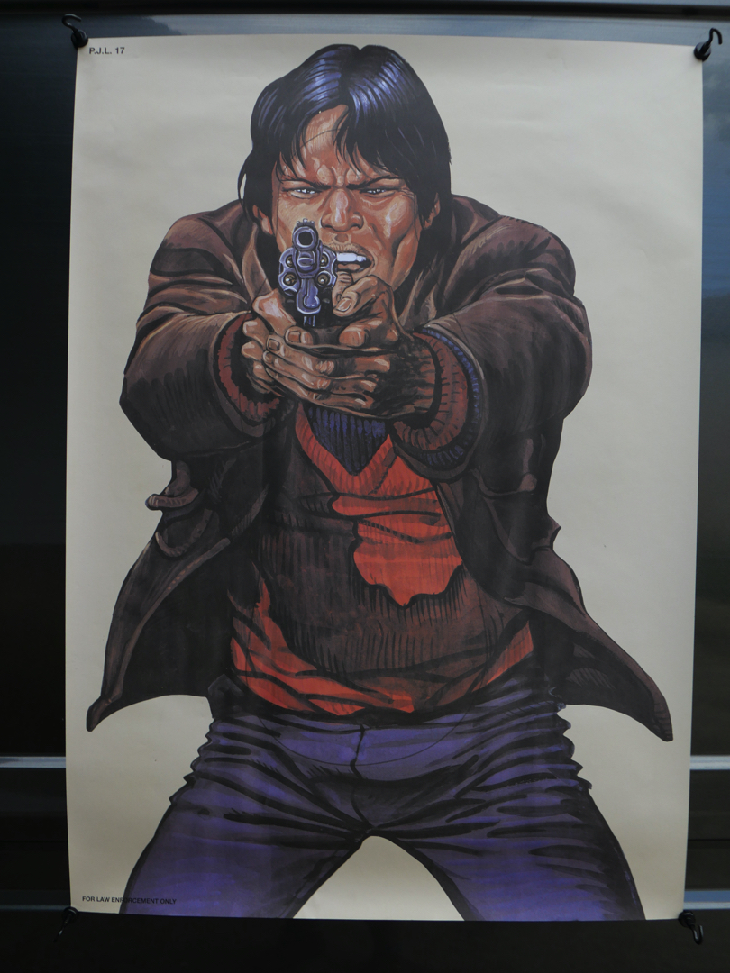 affiche poster cible silhouette gangster police – Image 2