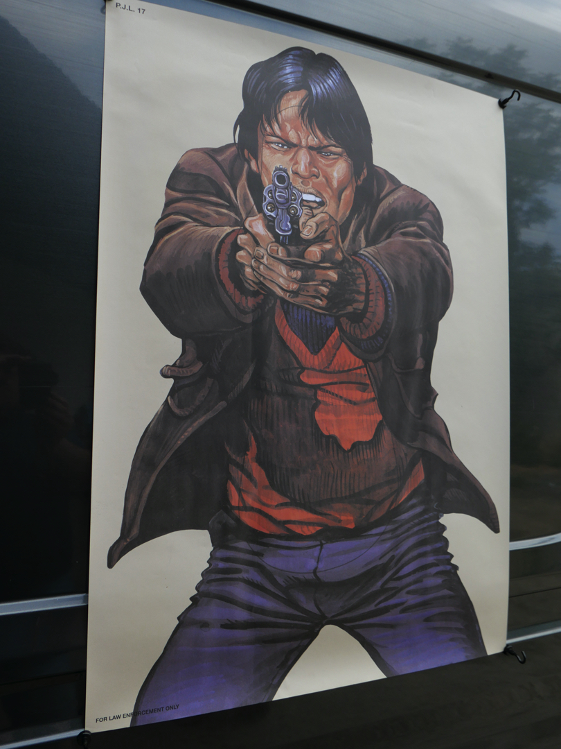 affiche poster cible silhouette gangster police – Image 3