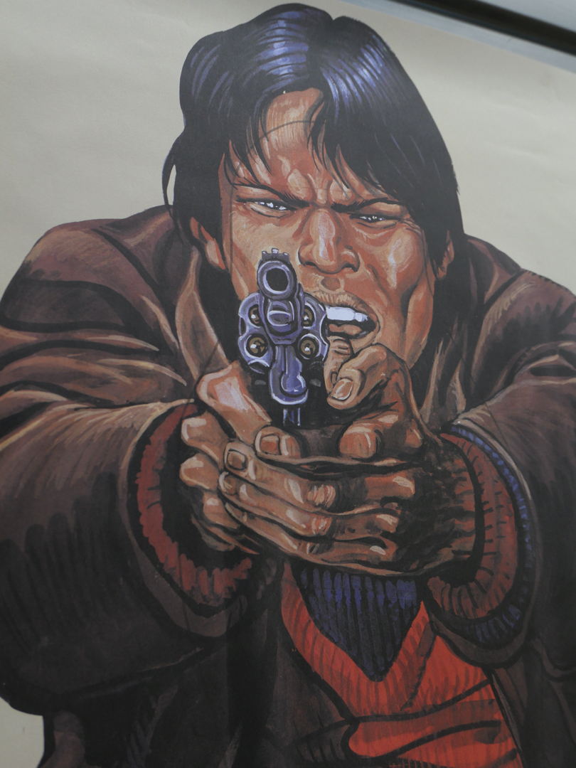 affiche poster cible silhouette gangster police – Image 7