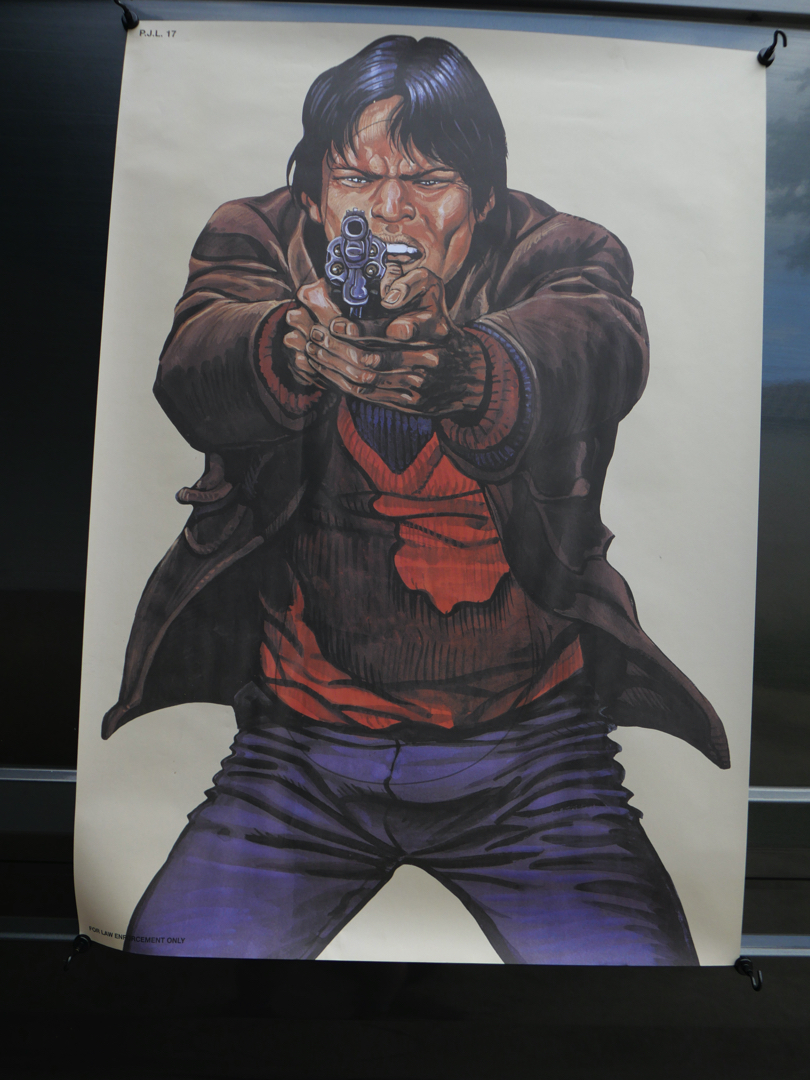 affiche poster cible silhouette gangster police – Image 10