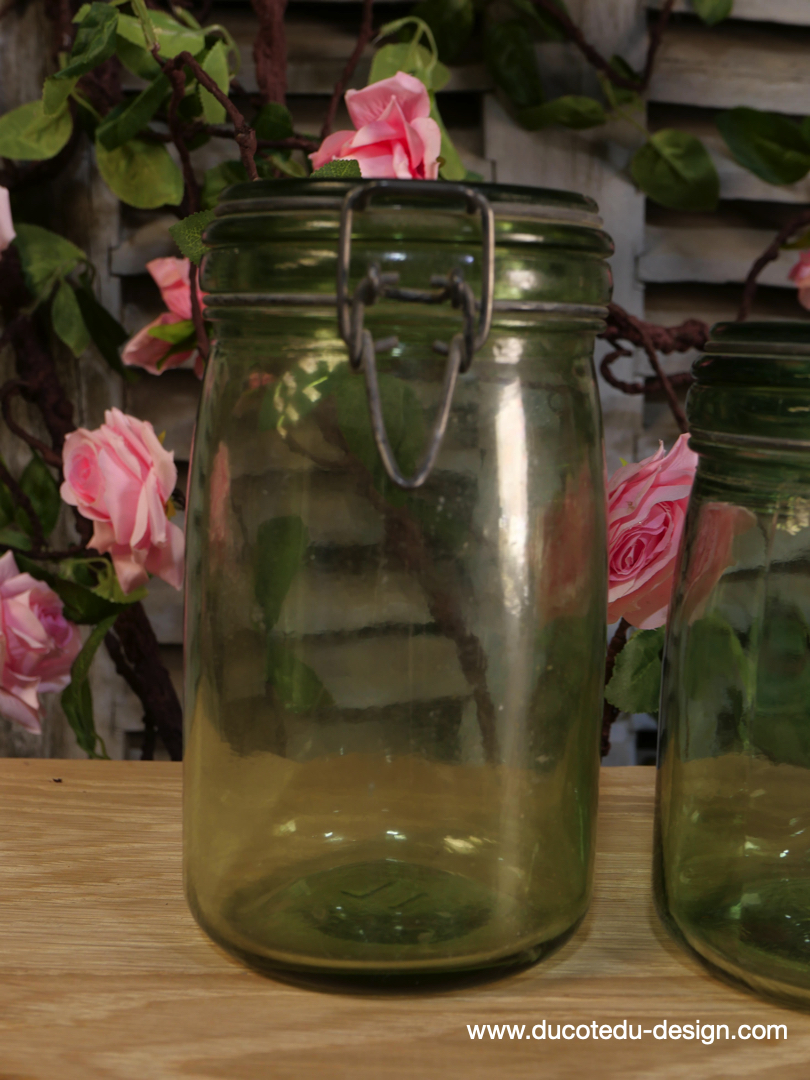 Pot à conserve en verre vert l'ideale - lot de 3 / ref 1 – Image 4