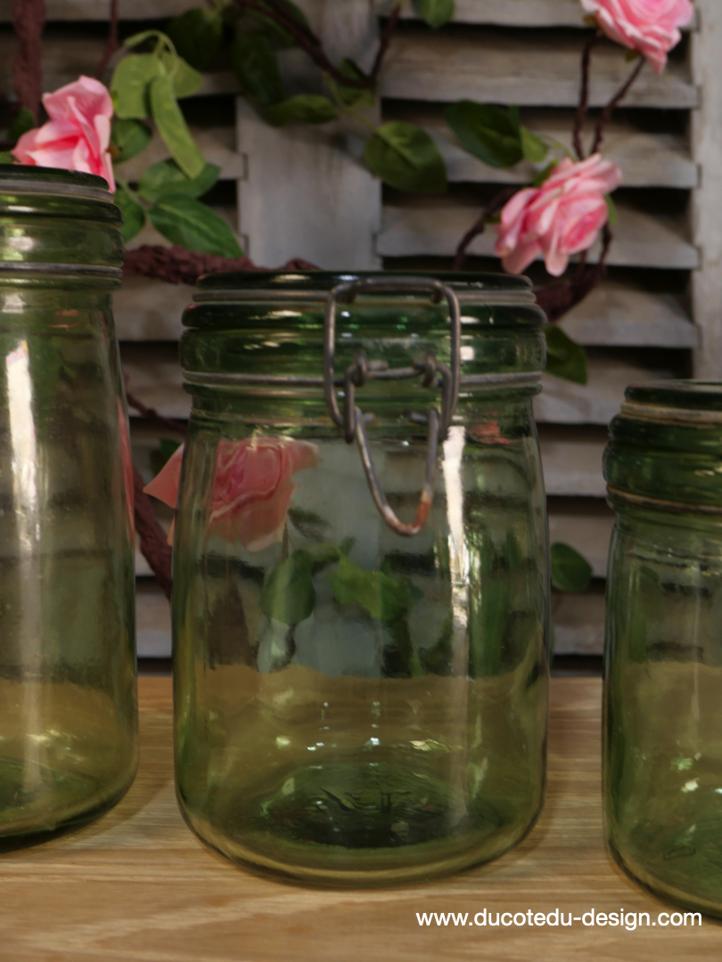 Pot à conserve en verre vert l'ideale - lot de 3 / ref 1 – Image 5