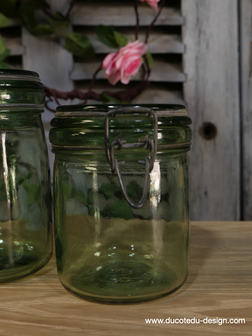 Pot à conserve en verre vert l'ideale - lot de 3 / ref 1 – Image 6