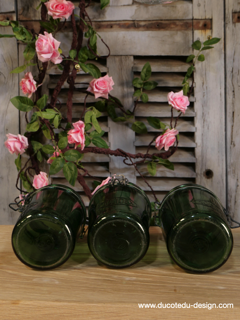 Pot à conserve en verre vert Solidex - lot de 3 / ref 2 – Image 7