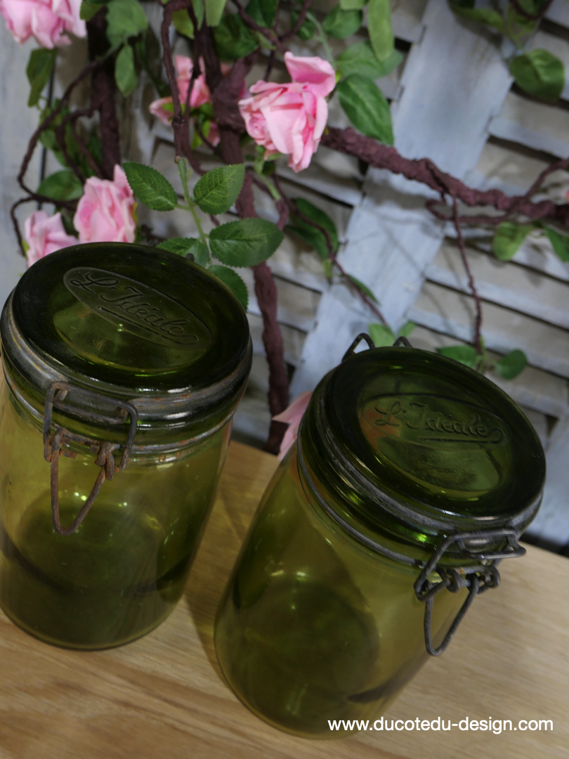 Pot à conserve en verre vert l'ideale - lot de 2 / ref 3 – Image 4