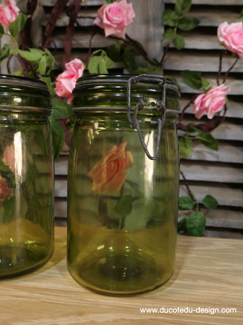 Pot à conserve en verre vert l'ideale - lot de 2 / ref 3 – Image 3