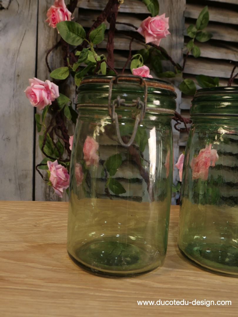 Pot à conserve en verre vert l'ideale - lot de 3 / ref 4 – Image 4