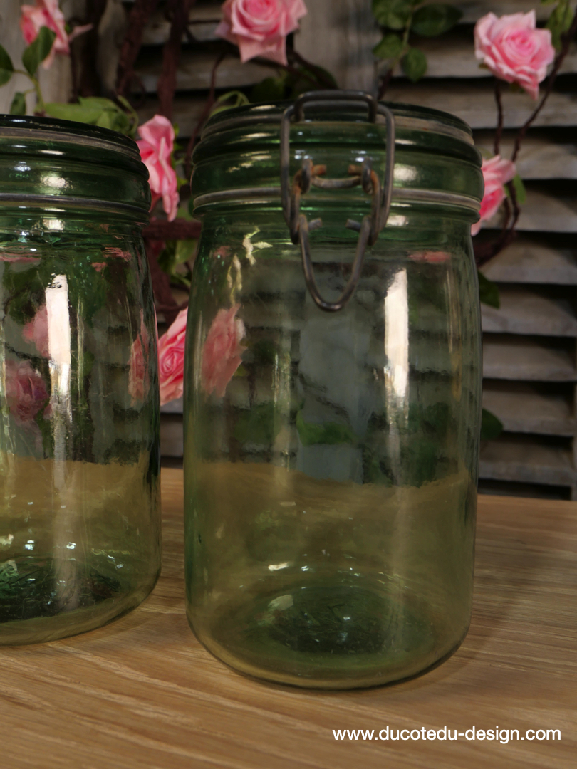 Pot à conserve en verre vert l'ideale - lot de 3 / ref 4 – Image 6