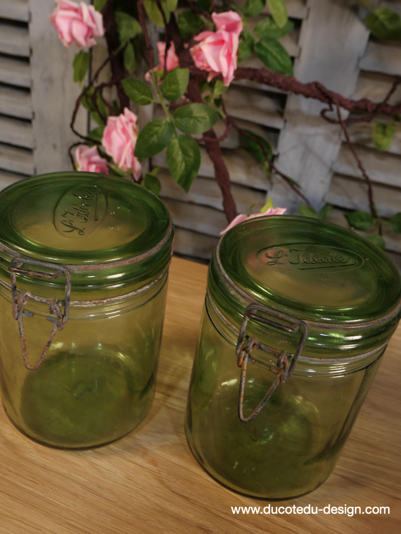 Pot à conserve en verre vert l'ideale - lot de 2 / ref 5 – Image 5