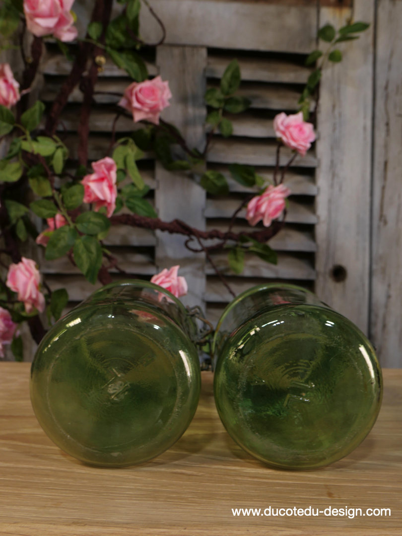 Pot à conserve en verre vert l'ideale - lot de 2 / ref 5 – Image 6